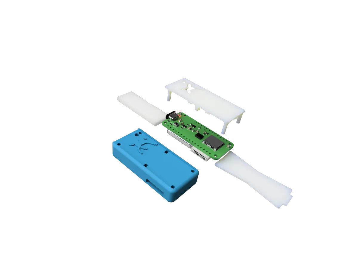 Render of a sensor enclosure for horses
